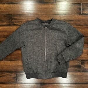 Primark Men’s large Baseball style jacket grey fleece